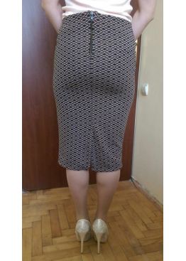 Коричневая юбка с ромбами от C&A