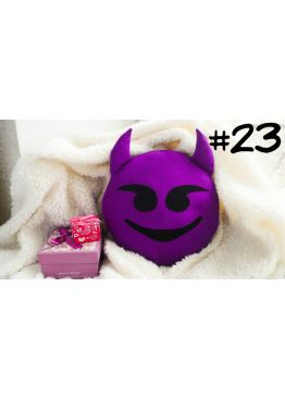 ПОДУШКА-СМАЙЛИК EMOJI #23 Чертик