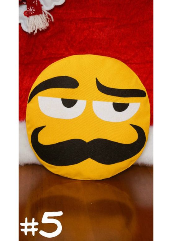 ПОДУШКА-СМАЙЛИК EMOJI #5 Усатый нянь заказать online