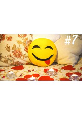 ПОДУШКА-СМАЙЛИК EMOJI #7 Весельчак